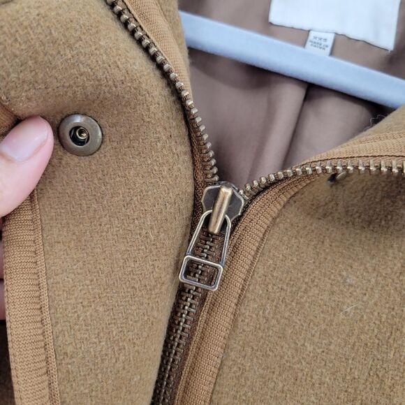 Women's Madewell Brown Estate Cacoon Wool Coat XXS - Picture 6 of 13